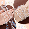 3Strands 3 Styles Electroplate Glass Faceted Teardrop Beads Strands EGLA-GA0001-29-3