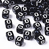Opaque Acrylic Beads X-SACR-N002-01Q-1