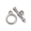 Non-Tarnish 304 Stainless Steel Ring Toggle Clasps X-STAS-A092-09G-P-1