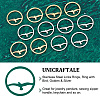 12Pcs 2 Clors 201 Stainless Steel Links Rings STAS-UN0041-28-4