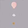 Kindergarten Window Hanging 3D Paper Hot Air Balloon Cloud Ornaments HJEW-WH0002-01-1