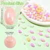 350Pcs 7 Colors Opaque Colours Luster Glass Seed Beads SEED-YW0003-23-3