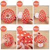 ARRICRAFT 8 Sets 8 Style 3D Mushroom-shaped Paper Lantern AJEW-AR0001-27-3