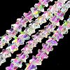 Electroplate Transparent Glass Beads EGLA-Z003-HR01-2