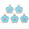Alloy Enamel Pendants X-ENAM-S121-115C-2