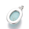 Synthetic Turquoise Pendants G-L512-D11-3