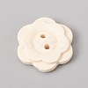 2-Hole Natural Wood Buttons WOOD-E010-16-2
