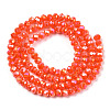 Electroplate Glass Beads Strands EGLA-A034-P2mm-B23-2