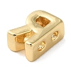 Rack Plating Brass Slide Charms KK-M254-15G-R-2