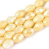 Anti-Tarnish Electroplate Glass Beads Strands GLAA-T025-13A-09-1