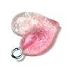 Gradient Color Transparent Resin Pendants RESI-A023-01D-3
