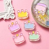 10Pcs 5 Colors Transparent Acrylic Beads ACRC-YW0001-01-5