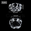 AHADEMAKER 4Pcs Glass Candle Holder AJEW-GA0005-48-2