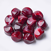 Acrylic Beads X-OACR-T007-08E-1