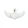 Alloy Pendant Cabochon Settings X-PALLOY-S107-002P-RS-2