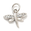 Rack Plating Brass Micro Pave Clear Cubic Zirconia Pendants LS-KK-B093-10A-P-1