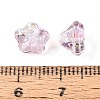 Electroplate Transparent Glass Beads Strands EGLA-N055-03A-08-4