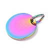 Ion Plating(IP) 304 Stainless Steel Pendants STAS-I311-32C-RC-2