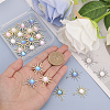 24Pcs 6 Styles Rack Plating Alloy Pendants FIND-CA0008-01-3