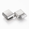 Tarnish Resistant 304 Stainless Steel Magnetic Clasps with Glue-in Ends X-STAS-F131-05P-2