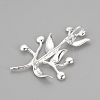 Brass Brooch Rhinestone Settings KK-S329-23S-2