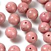 100Pcs 8mm Grade AAA Natural Rhodonite Round Beads DIY-LS0002-65-4