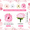 CRASPIRE 100Pcs 4 Colors Cloth Imitation Rose AJEW-CP0001-84-2