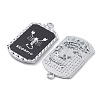Alloy Twelve Constellations Series Big Pendants PALLOY-O107-01P-08-3