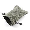 Polyester Imitation Burlap Packing Pouches Drawstring Bags ABAG-R005-18x13-04-2