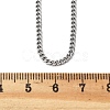 Non-Tarnish Unisex 304 Stainless Steel Curb Chain/Twisted Chain Necklaces STAS-D0002-34P-2