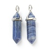Natural Sodalite Pointed Pendants G-M378-01P-A18-2