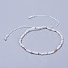 Adjustable Nylon Thread Braided Beads Bracelets BJEW-JB04374-01-1