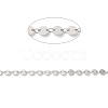 Anti-Tarnish Rhodium Plated 925 Sterling Silver Flat Round Link Chains STER-NH0001-27A-P-2