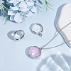 2Pcs 304 Stainless Stee Locket Pendants STAS-HY0002-24P-4