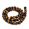 Natural Tiger Eye Beads Strands G-J303-11-8mm-2