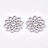 Tarnish Resistant 304 Stainless Steel Filigree Joiners Links STAS-T044-40P-2