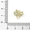 Brass Micro Pave Cubic Zirconia Charms KK-A300-01G-05-3
