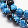 Natural Fire Crackle Agate Bead Strands G-K166-06F-10mm-11-3