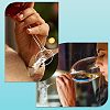 DIY Heart Wine Glass Charms Making Kits DIY-SC0021-51-5
