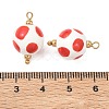 Handmade Porcelain Pendants STAS-Q119-30G-01-3