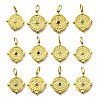 304 Stainless Steel Rhinestone Pendants STAS-M109-08G-1