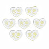 Transparent Resin Pendants RESI-N030-001D-1