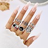 Alloy & Enamel Cuff Rings/Finger Rings FS-WGAFE84-04-1