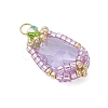 Glass Pendants PALLOY-MZ00961-02-3