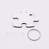 Sublimation Blanks Keychains KEYC-WH0018-21-2
