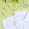 20Pcs Zinc Alloy Brooch Pins JEWB-PH0001-83G-4