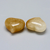 Natural Yellow Aventurine Heart Palm Stone G-F637-11C-2