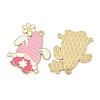 Easter Alloy Enamel Pendants ENAM-I082-02G-08-2