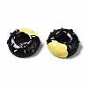 Spray Painted Resin Cabochons CRES-Q215-001A-2