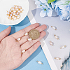 30Pcs 3 Colors Natural Freshwater Pearl Connector Charms PALLOY-AB00059-3